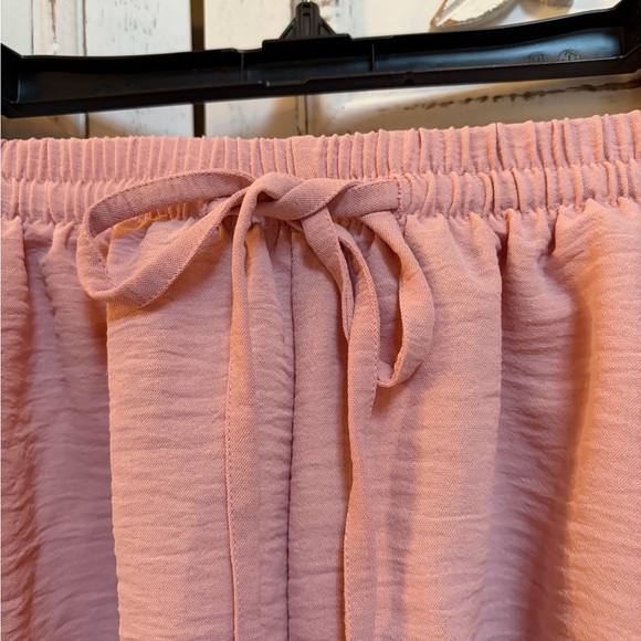 Pink Ruffle Hem Shorts - Picture 2 of 6